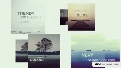 Trendy Promo Video Displays template preview