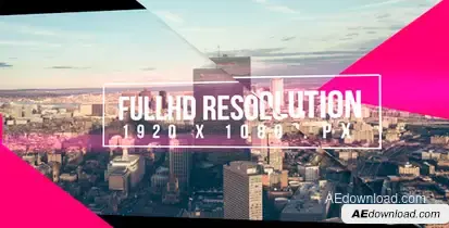 Triangle Reel Opener Video Displays template preview