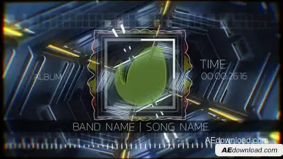 Tunnel Dynamic Visualizer Video Displays template preview
