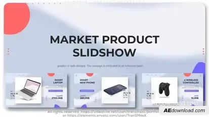 TV Market Product Slideshow Video Displays template preview