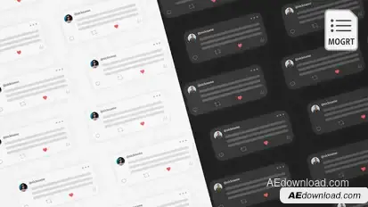 Twitter X Social Media Logo Intro - MOGRT Premiere Pro template preview