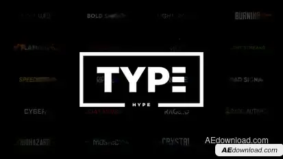 TypeHype - Titles Animation \ Motion Typography Text Video Displays template preview