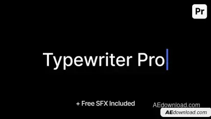 Typewriter Pro Premiere Pro template preview