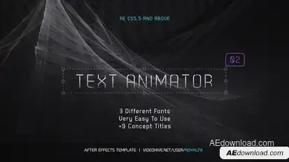 TypeX - Pure Pack: Title Animation Presets Library Video Displays template preview
