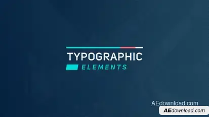 Typographic Elements 2 Video Displays template preview