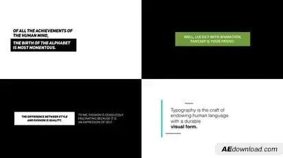Typography - Dynamic Minimalism Video Displays template preview