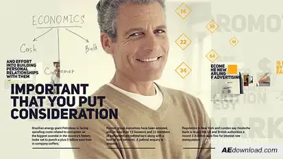 Typography Business Promotion Video Displays template preview