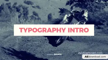 Typography Intro Video Displays template preview