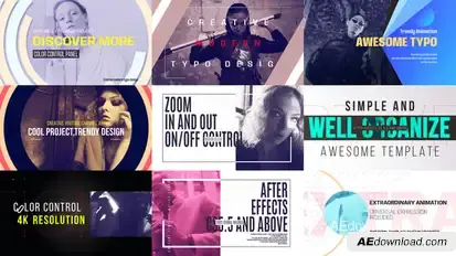 Typography Pack 03 Premiere Pro template preview