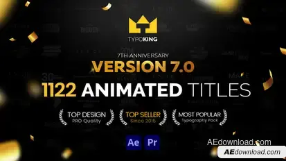 TypoKing | Title Animation - Kinetic Typography Text Video Displays template preview