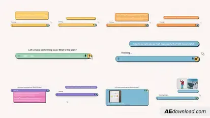 UI Search Bar Elements template preview