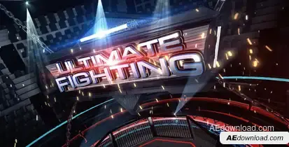 Ultimate Fighting Broadcast Pack Video Displays template preview