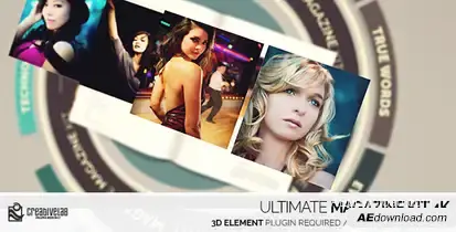 Ultimate Magazine Kit 4K Video Displays template preview