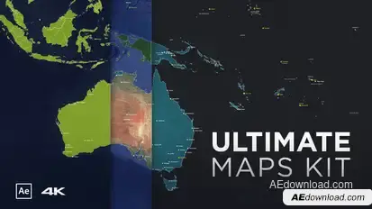 Ultimate Maps Kit Video Displays template preview