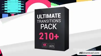 Ultimate Transitions Pack 4K Video Displays template preview