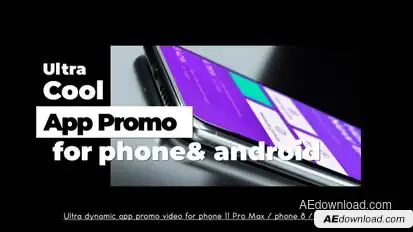 Ultra Cool App Promo Video Displays template preview