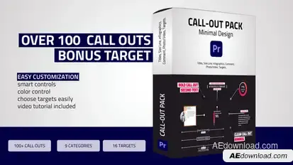 Unique Call - Outs Pack Premiere Pro template preview
