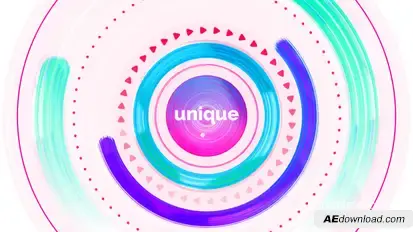 Unique Colorful Logo Reveal Premiere Pro template preview