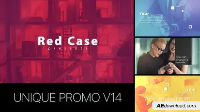 Unique Promo v14 | Corporate Presentation Video Displays template preview