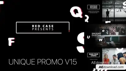 Unique Promo v15 | Corporate Presentation Video Displays template preview