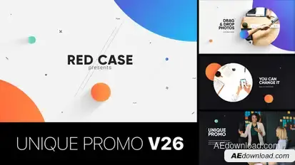 Unique Promo v26 | Corporate Presentation Video Displays template preview
