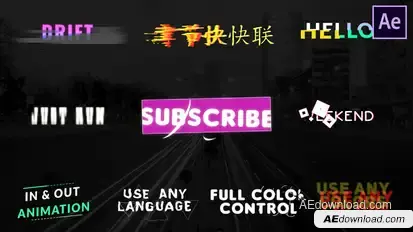 Unique Titles | After Effects Video Displays template preview