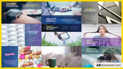 Universal Slides Video Displays template preview