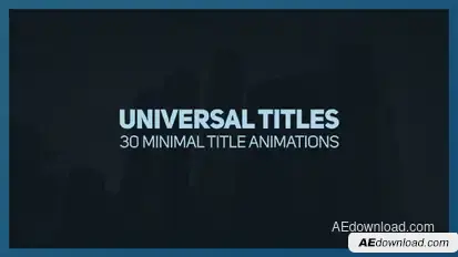 Universal Titles 2 Video Displays template preview