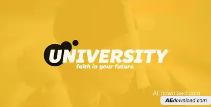 University TV Spot 01 Video Displays template preview