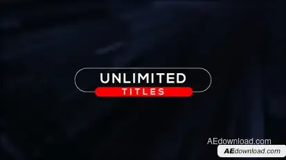 Unlimited Minimal Titles Video Displays template preview