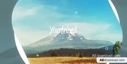 Upbeat Slideshow Video Displays template preview