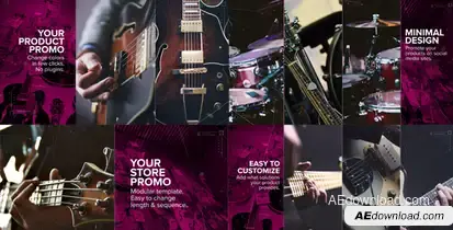 Upbeat Store or Product Promo Video Displays template preview