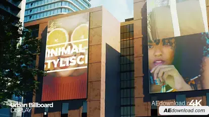 Urban Billboard Mockup Premiere Premiere Pro template preview