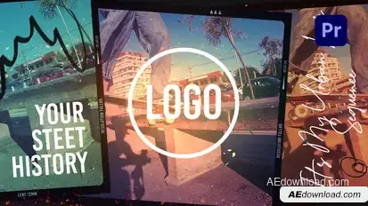 Urban Freeze Frame Logo Reveal Premiere Pro template preview