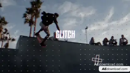 Urban Glitch Opener | FCPX Video Displays template preview