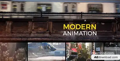 Urban Glitch Promo Video Displays template preview