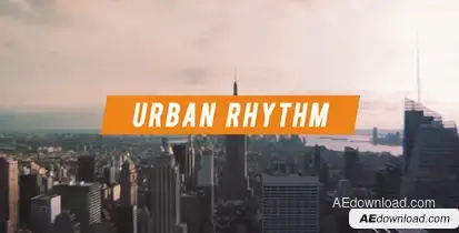 Urban Intro Video Displays template preview