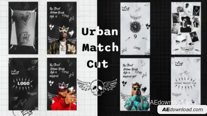 Urban Match Cut-Instagram Stories Video Displays template preview