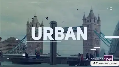 Urban Opener Video Displays template preview