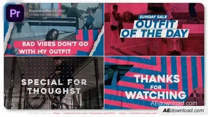 Urban Outfit Promo Premiere Pro template preview