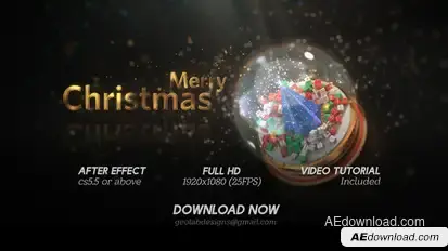 V2 - Merry Christmas  l  Christmas Wishes  l  Christmas Greetings Openers template preview