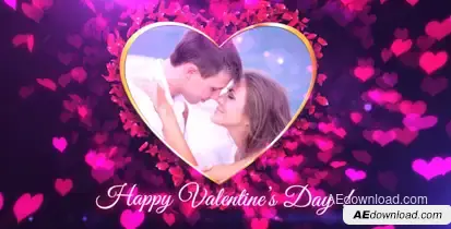 Valentine Slideshow Video Displays template preview