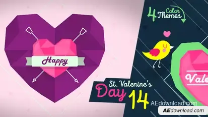Valentines Day Video Displays template preview