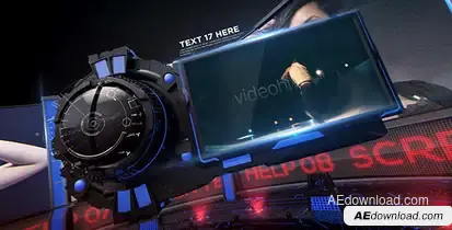 Velocity 3D Display Video Displays template preview