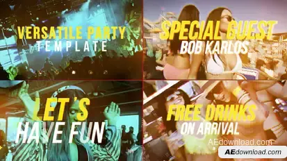 Versatile Party Video Displays template preview