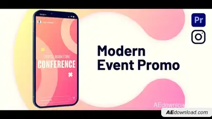 Vertical Event Opener Premiere Pro template preview