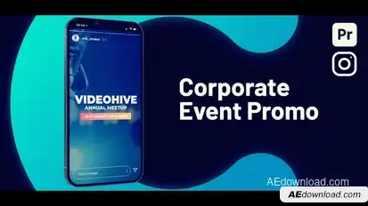 Vertical Event Promo Premiere Pro template preview