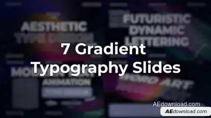 Vertical Gradient Typography Premiere Pro template preview