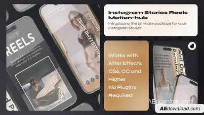 Vertical Instagram Reels Gold Mogrt Premiere Pro template preview