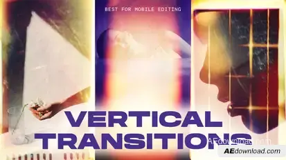 Vertical Transitions | Instagram Stories, Reels, TikTok, Shorts Premiere Pro template preview